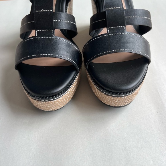 COLE HAAN Womens Black Platform Cloudfeel Wedge Espadrille Shoes 10B​ - Picture 5 of 8